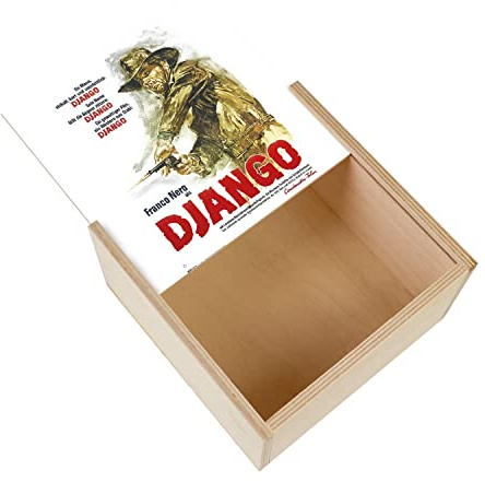 Fabulous Django Alte Filmplakat Retro Kino Poster Vintage Western (11 x 11 x 3,5 cm)