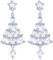 Weihnachtsbaum Ohrringe, Baumelnde Ohrringe Silber Diamant-glänzende Zirkon-Ohrringe Feiertags-Weihnachtsfest-Ohrringe für Frauen und Mädchen