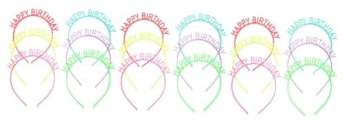 TOYANDONA 18stücke Teiliges Fluoreszierender Krone Haarreifen Für Geburtstagsfeiern Leuchtende Handwerkskunst Bunten Farben Cosplay Und Festliche Anlässe