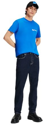 KARL LAGERFELD JEANS Herren Tapered Denim Spülen Sie Blau 3030