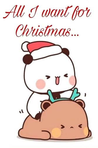 Bubu & Dudu christmas bullet journal - 6x9 inch 120 pages dotted notebook