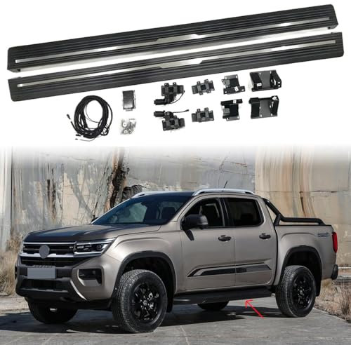 Marchepied électrique déployable en aluminium pour Volkswagen Amarok 2017-2024