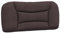 vidaXL Kopfteil Kissen, Kopfteilkissen mit Reißverschluss, Rückenkissen mit hervorragender Rückenlehne, Kopfkissen Lesekissen, Dunkelbraun 90cm Stoff