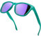 KANASTAL Lunettes de Soleil Femme Polarisées UV400 Lunette de Soleil Homme Violet Miroir Carré Monture Vert Mode Style