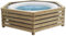 Decorspa Habillage en Bois pour Spa Gonflable pour Spa Rond de 206 à 216 cm