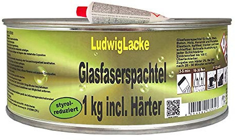 Mastic en fibre de verre avec durcisseur 1 kg MHD - Action spéciale