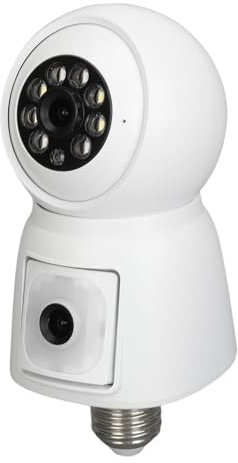 Outdoor IP63 2K Wireless Smart Light Bulb Camera with Color Night Viewing for Home Security Monitoring