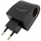 Martom Adapter 230V/12V CB Radio Auto Steckdose Kontakt Spannungswandler Zigarettenanzünder Adapter Steckdose, Stromstecker,Schwarz