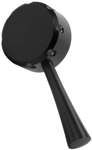 LAPYAPPE Kaffeemaschinenwippe Kaffeemühle Ofen Bahnhof Schleifer Dampf Handhaben Espresso Knöpfe Trichter Automatisch Wassertank Original Sieb Wiederverwendbar Black Aluminiumlegierung