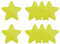 YELARXI Sequin Star Iron on Patches Embroidered Sew Sequin Glitter Patch Appliques, 2.8x2.8 Fit for DIY Shoes Hats Backpacks Clothing Repair - (8 Pack, Yellow)