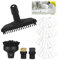 ZHEHNSA Lot de 8 pour compatible Karcher SC1 SC3 SC5 SC4 SC2 Accessoires de buse manuelle 2.884-280.0, brosse de nettoyage, brosse ronde, chiffon en fibre, pièces de rechange