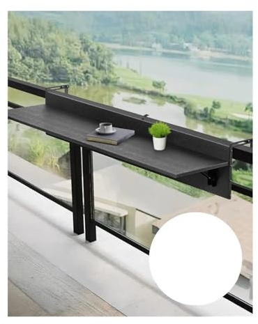 Balkontisch Klappbar Hängender Tisch Balkon Terrasse 12x48 Zoll Stehtisch Faltbares Design