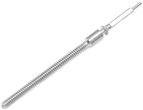 ANYACIY Ersatzteile für Uhren Edelstahl-Uhrenaufzugswelle, Metall-Uhrenkronen-Federstange, rostfreies Reparaturwerkzeug for Uhrenverlängerungen for T25, 1 Stück