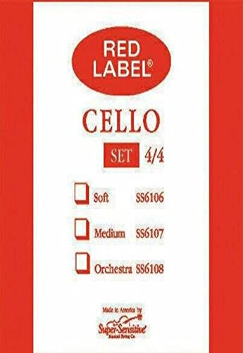 Super Sensitive Steelcore 4/4 Cello Strings: Set