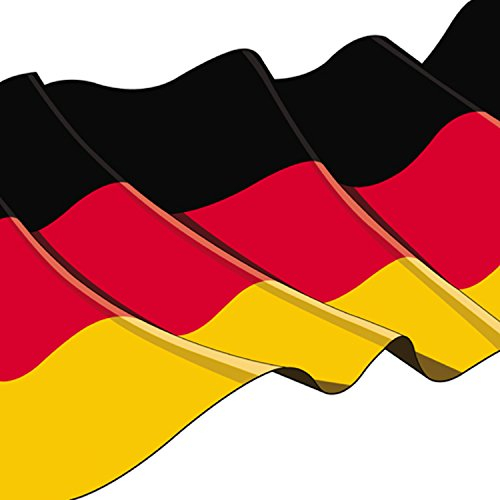 1 PACKUNG 50 SERVIETTEN 3lg.1/4-Falz 33x33cm DEUTSCHLAND PARTY TISCHDEKO