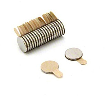 N35 Neodymium Easypeel Adhesive Magnet for Arts, Crafts, Model Making, DIY, Hobbies and Packaging - 8mm dia x 1mm - 0.39kg Pull - South - Pack of 20