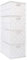 EHC Woven 4 Drawer Storage Unit Cabinet For Bathroom, Bedroom - White