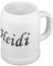 digital print Bierkrug mit Name Heidi - Design Chrom-Schriftzug - Namens-Tasse, Becher, Maßkrug