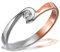 Goldmaid Damen-Ring 585 Rotgold rhodiniert Diamant (0.10 ct) weiß Brillantschliff Gr. 60 (19.1) - Sg R7444S58560 Verlobungsring Diamantring