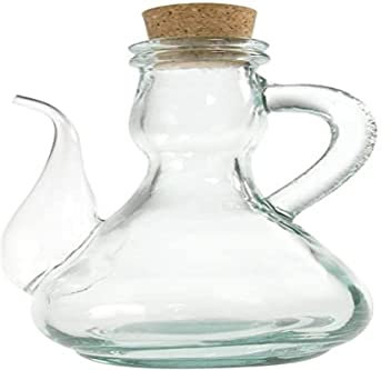 Oliera in vetro con tappo in sughero cc 500