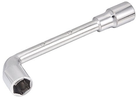 sourcing map 12mm Metric L Shaped Angled Open Hex 6 Point Socket Wrench