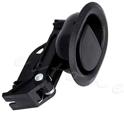 1 ovaler Lehnstuhl mit Hebelgriff, schwarz, Hartplastik