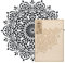 NAKLEO Mandala Große Malschablonen Durchmesser 120 cm - XL, Orientalischer Kreis Geometrisches Ornament, Wiederverwendbare Kunststoff Wandschablone DIY Handwerk, Holz Möbel Boden Stoff