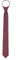 WANYING Herren Security Sicherheits Krawatte 6cm Schmalen Krawatte Vorgebunden mit Reißverschluss Länge 54cm - Bordeaux Rot