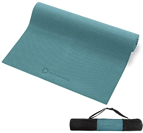 Primasole Yogamatte mit Trageriemen, Gymnastikmatte für Yoga, Pilates, Fitness und Bodentraining zu Hause und im Fitnessstudio