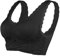 Vertvie Damen Sport BH Spitzen BH Frauen Bustier Lace Bra Dünn Front Closure Push Up Ohne Bügel Top für Yoga Fitness Training Stretch Wohlfühl-BH (XL, A-Schwarz)