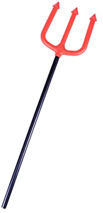 Happyyami 1Pc Halloween Kostüm Pitchfork Dreizack Spielzeug für Kinder Cosplay Teufel Pitchfork Kostüm Prop Zubehör