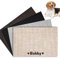 Napperon personnalisé pour gamelle pour animal de compagnie, tapis d'alimentation personnalisé pour chien et chat - Tissu absorbant, dos imperméable - Lavable en machine/durable - Pour animaux de