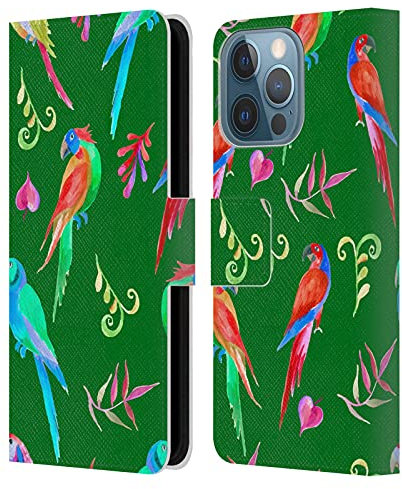 Head Case Designs Licenza Ufficiale Haroulita Pappagalli in Natura Animali Custodia Cover in Pelle a Portagoglio Compatibile con Apple iPhone 13 PRO