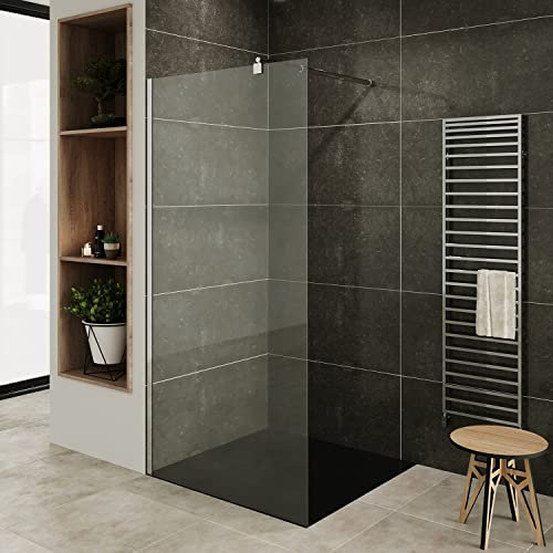 ROMA Paroi de douche Italienne verre 10 mm transparent 120 x 200 cm
