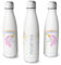 Botella de Agua Unicornio Niña, Botella Personalizada con Nombre, Botella Termo Acero Inoxidable Doble Pared, Libre BPA Tamaño 500ml (Unicornio 1)