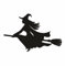 iSecur Auto-Aufkleber Hexe auf Besen I 50 cm I Schwarz I Fahrzeug-Aufkleber I Auto Sticker I Wohnmobil I Halloween I kleine Hexe I kfz338