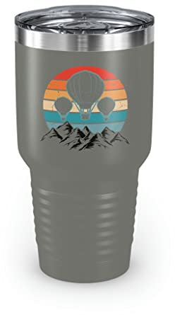 Teegarb Letter Blanket Becher aus Edelstahl, humorvolle Flugzeugbesatzungen, Flugzeugschiff, Flieger, Neuheit, Flugzeug, Flugzeug, Luftfahrtballon, 850 ml, Grau