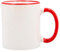 Hogar y Mas TAZA DESAYUNO BLANCA COLORS 33CL - Rojo