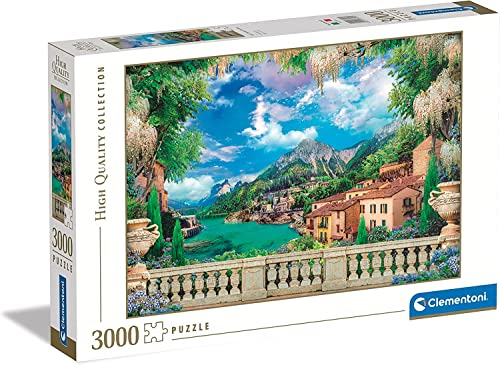 Clementoni - 33553 Collection - Lush Terrace On Lake, Puzzle 3000 Teile Für Erwachsene Und Kinder 10 Jahren, Geschicklichkeitsspiel Für Die Ganze Familie