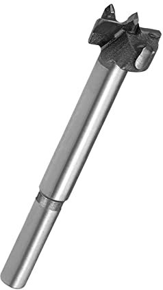 TA-VIGOR Forstner Drill Bit 17mm, Tungsten Carbide Wood Hole Saw Auger Opener for Woodworking Hinge Hole Drilling Boring Bit Cutter Gray