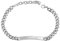 Akzent Unisex-Armband Gravur Edelstahl Karabiner 5030291 (Silberfarbig)