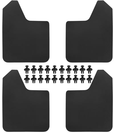 SKYPLANET 4PCS Universal Car Mud Flaps Splash Guards Fender 15.35 X 11.73 Compatible with Hatchback Estate Saloon SUV Cabriolet MPV Pickup Van - Black
