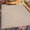 Teppium Outdoor Teppich Wetterfest 160 x 230 cm Beige Sisal Optik - Küchenteppich Waschbar rutschfest, Wasserfest, Bordüre, Pflegeleicht - Ideal für Balkon, Terassen, Garten, Camping oder Küche