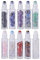 EnMart 10 Stück Edelstein-Flaschen für ätherische Öle, Ätherische Öle Roller Flaschen, Tragbar Glas Roller Flaschen, Nachfüllbare Kosmetik-Rollerflaschen mit heilenden Kristallsplittern im Inneren