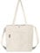 flintronic Damen Handtasche, Umhängetasche Damen, Cord Tasche Damen Umhängetasche, Shopper Schultertaschen, Crossbody Bag mit Schultergurt für Arbeit Reisen Einkaufen Schule Alltag