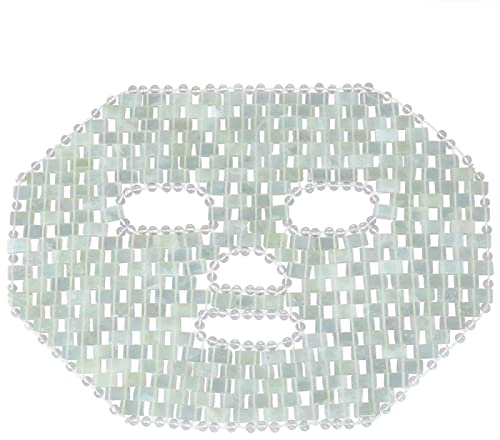 BIANMTSW Home Collections Rose Quartz Face Mask Tools Facial Cooling Massager Natural Jade Crystal Sleep Mask,Rose Quartz (Color : Natural Stone)