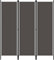 Paravent Outdoor Wetterfest Blackout Curtain 3-TLG. Raumteiler Anthrazit 150x180 cm