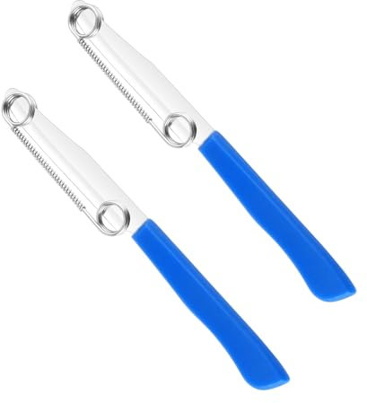 2 Stück Quick Slicing Knife,3-in-1-Multifunktions-Obstschälmesser, Fruit Vegetable Julienne Peeler and Slicer,Schäler Gemüse Universalschäler Edelstahl Kartoffelschäler Spargelschäler für Gemüse