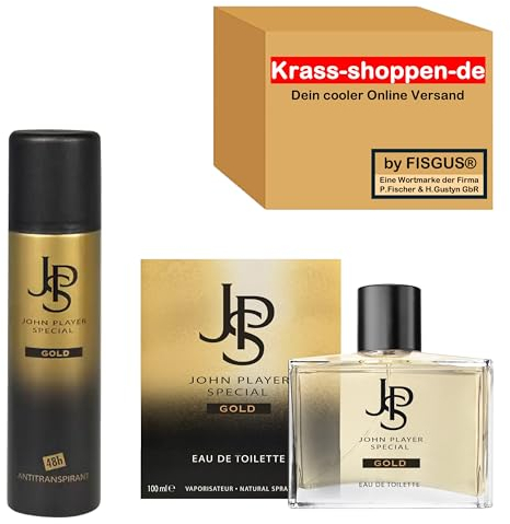 John Player Special - Gold Kollektion - Eau de Toilette 100ml & Deospray 48h Antitranspirant 150ml - Ein Angebot von krass-shoppen-de by FISGUS®