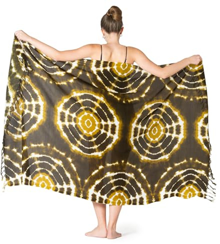 PANASIAM Sarong sunrise, olive green, L
